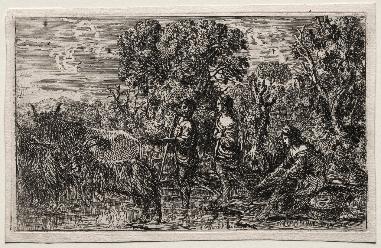 Le Passage du gué - Claude Lorrain