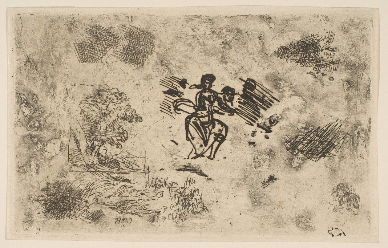 Femme assise et autres croquis - Claude Lorrain