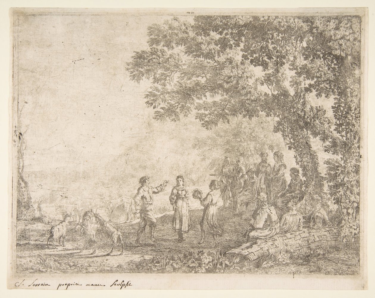 La Danse Campagnarde Grande Planche, vers 1637 - Claude Lorrain