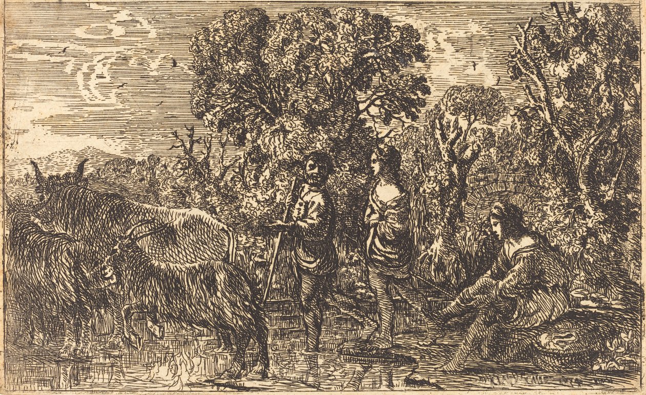 Le passage du gué - Claude Lorrain
