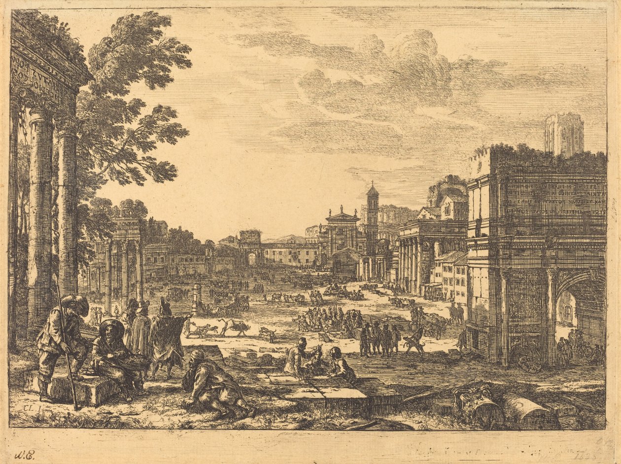 Le Forum Romain (Le Campo Vaccino) - Claude Lorrain