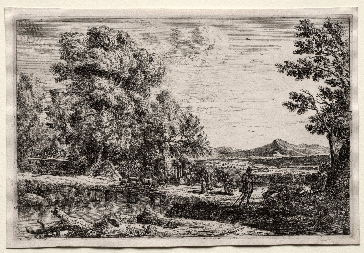 Le Pont en bois - Claude Lorrain