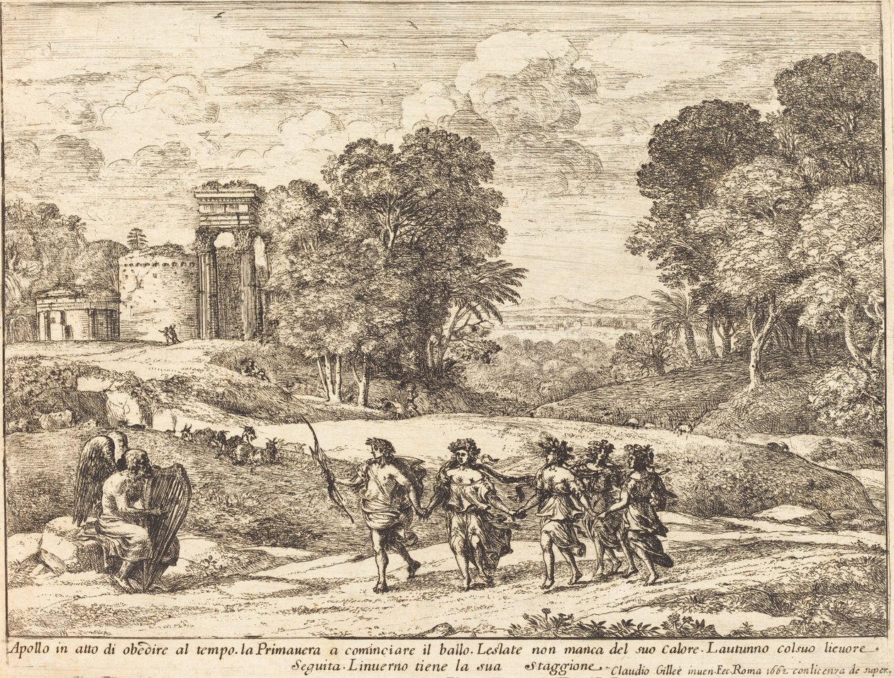 Le Temps, Apollon et les Saisons - Claude Lorrain