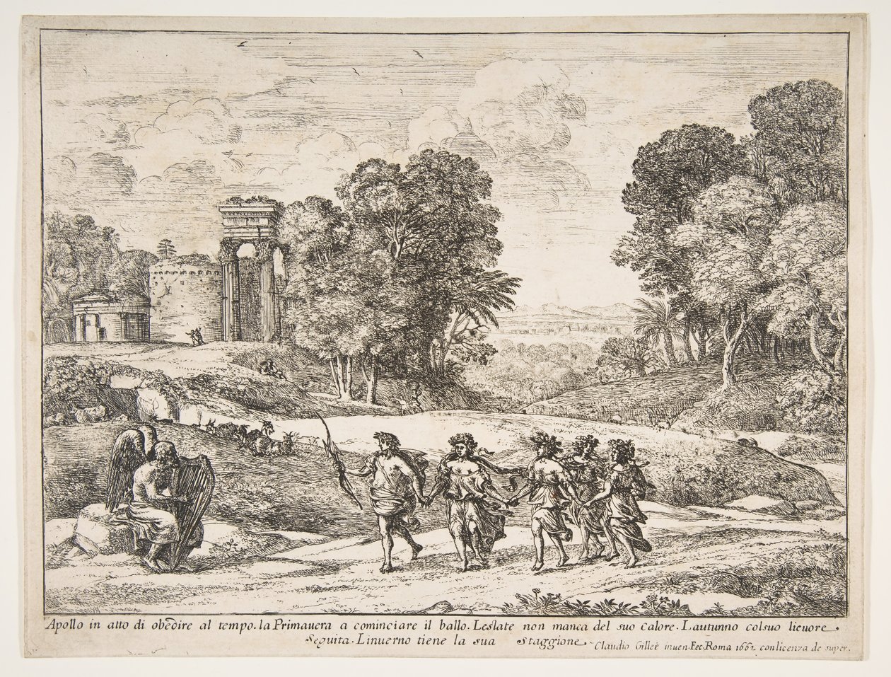 Le Temps, Apollon et les Saisons, 1662 - Claude Lorrain