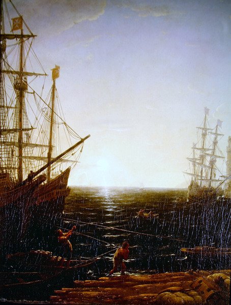 Scène de port (détail) - Claude Lorrain