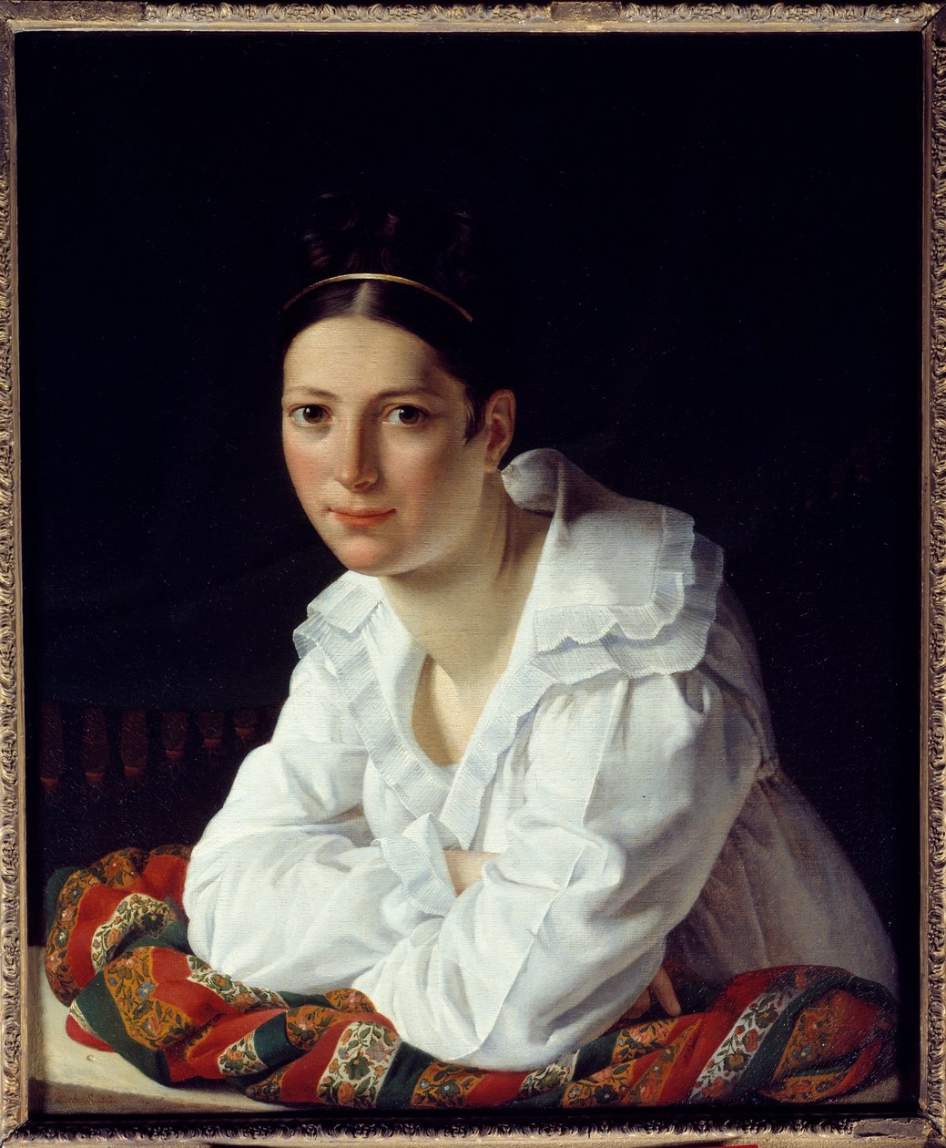 Portrait de Madame Claude Marie Dubufe (1793-1837), épouse du peintre - Claude Marie Dubufe