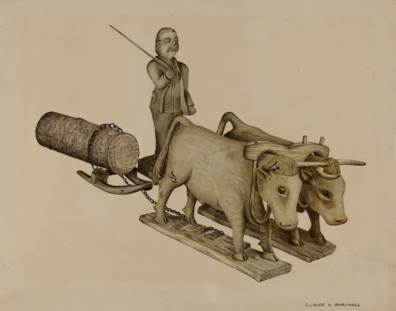 Transport de bois - Claude Marshall