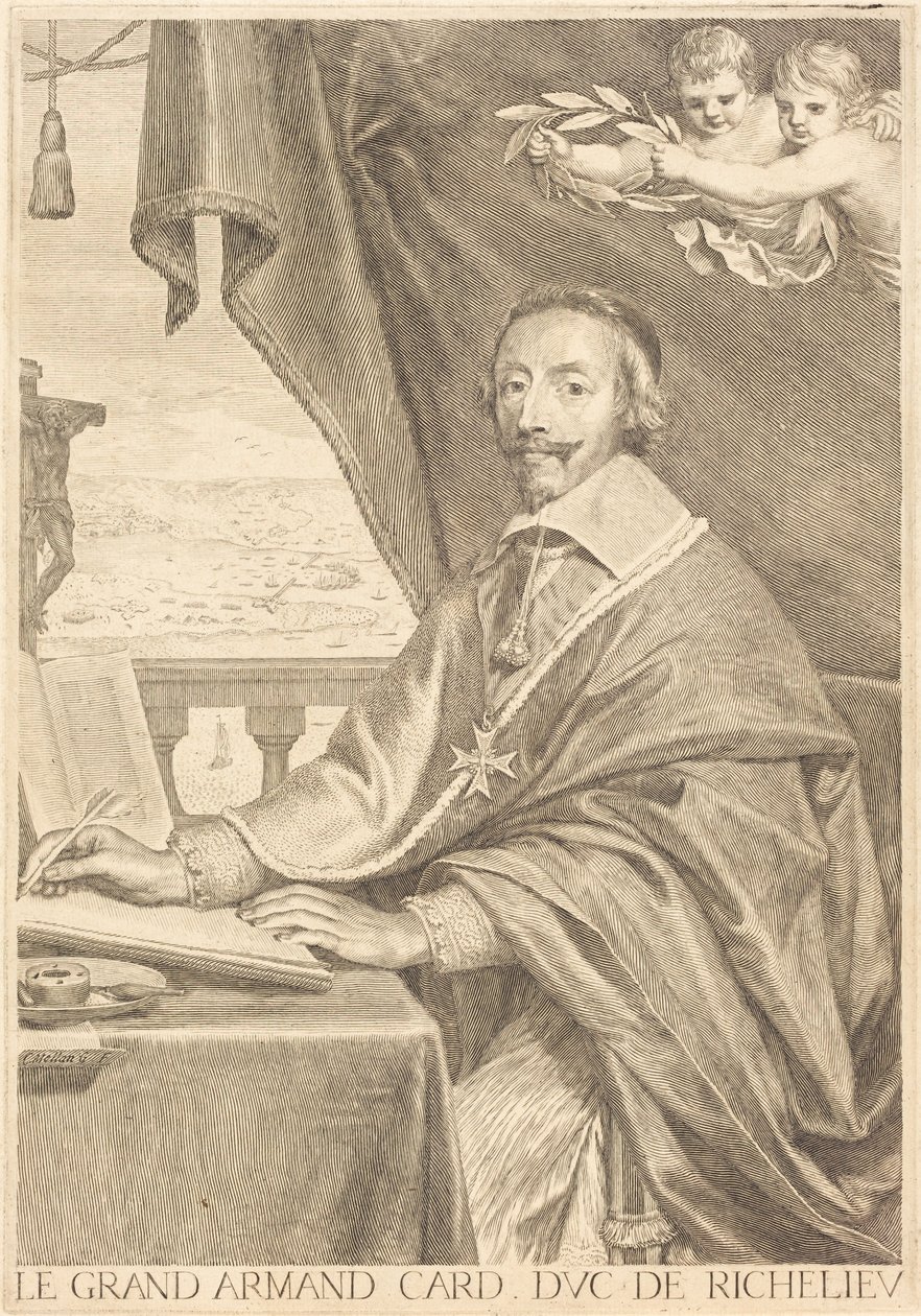 Armand Jean du Plessis, cardinal de Richelieu - Claude Mellan