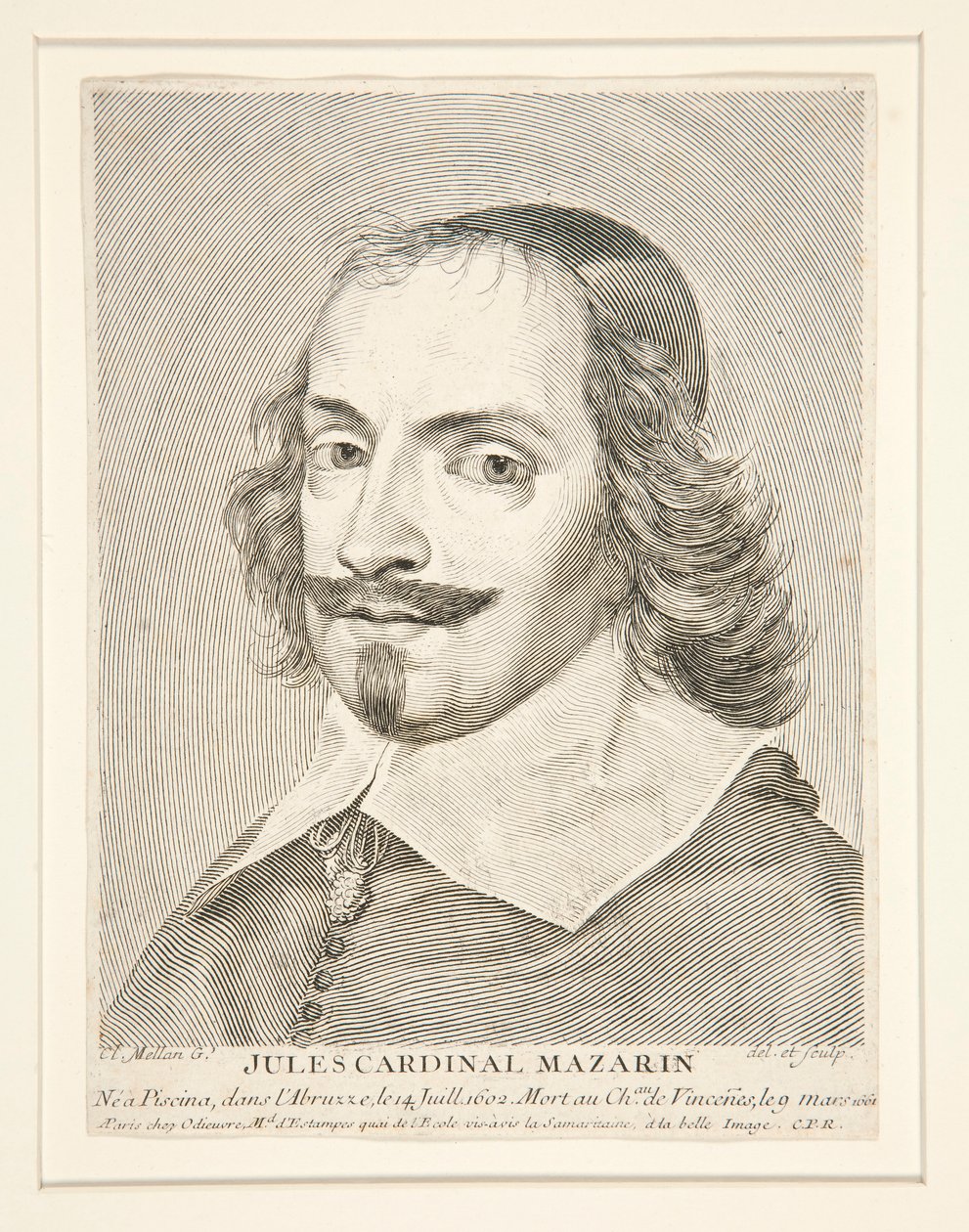 Cardinal Jules Mazarin (1602-1661) - Claude Mellan