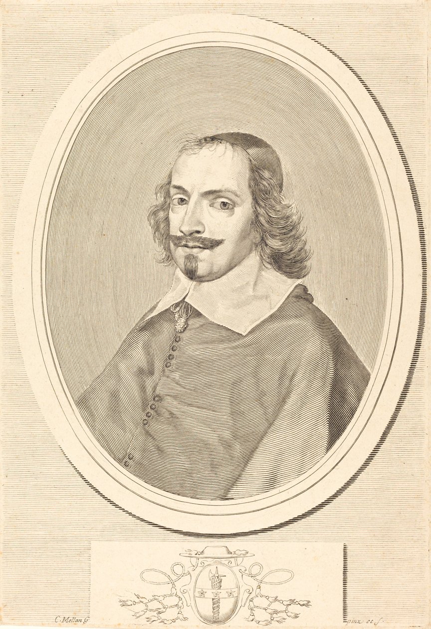 Cardinal Jules Mazarin - Claude Mellan