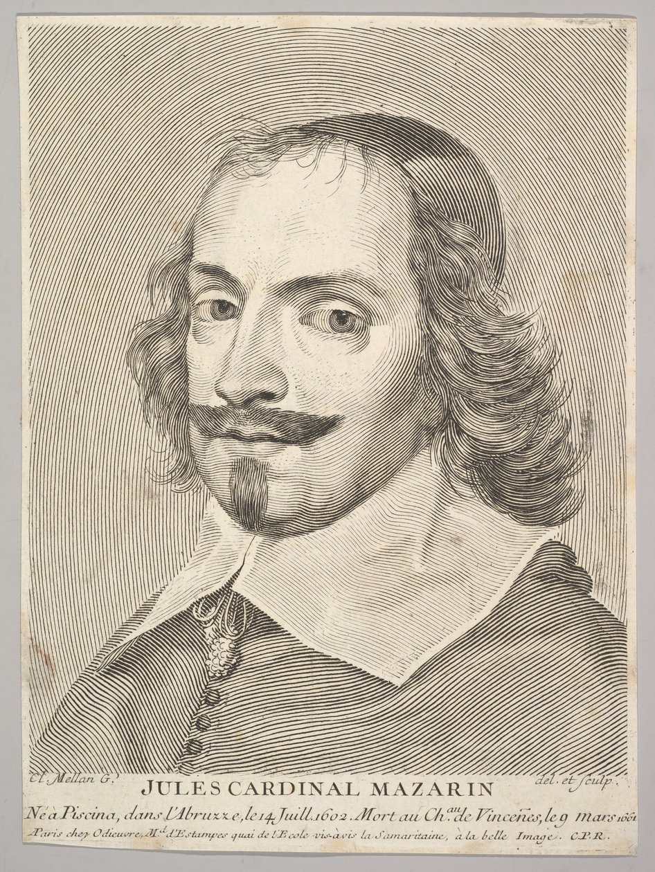 Cardinal Jules Mazarin - Claude Mellan