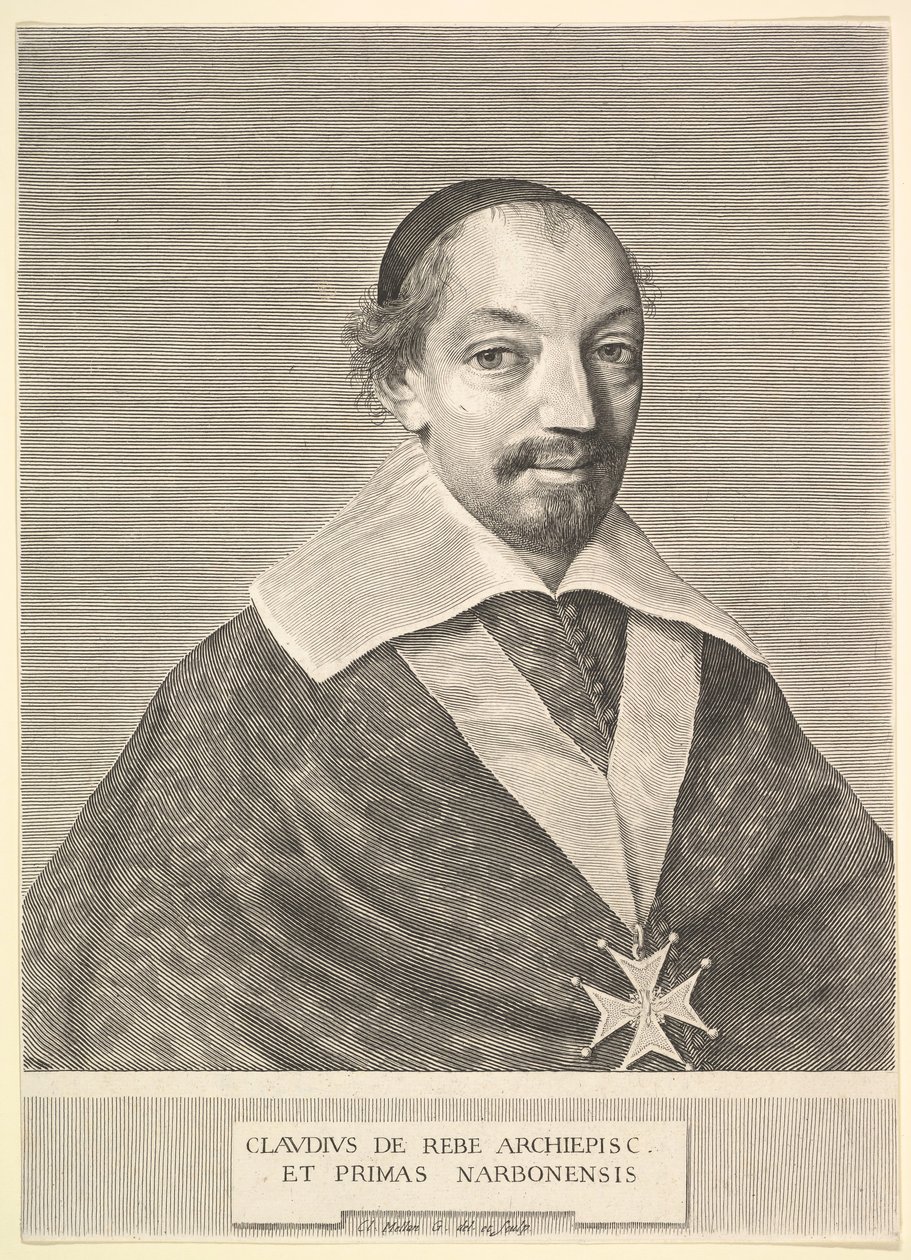 Claude de Rebé, archevêque de Narbonne - Claude Mellan