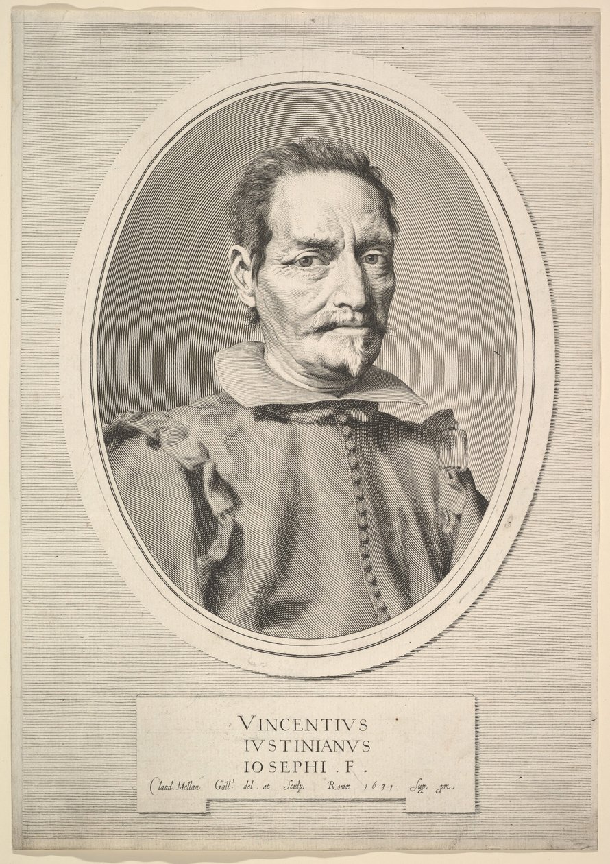 Portrait de Vicenzo Giustiniani, 1631 - Claude Mellan