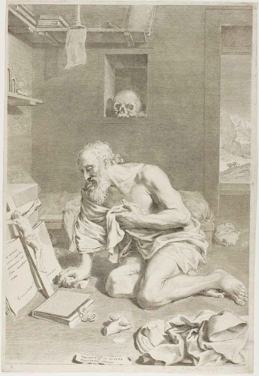 Saint Jérôme priant - Claude Mellan