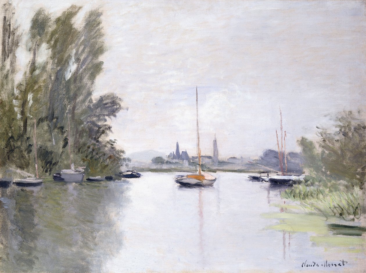Argenteuil, vue du petit bras de la Seine, 1872 - Claude Monet
