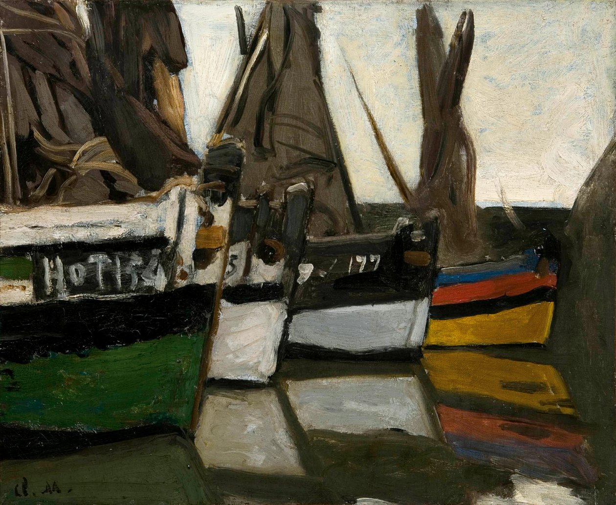 Bateaux de pêche à Honfleur - Claude Monet