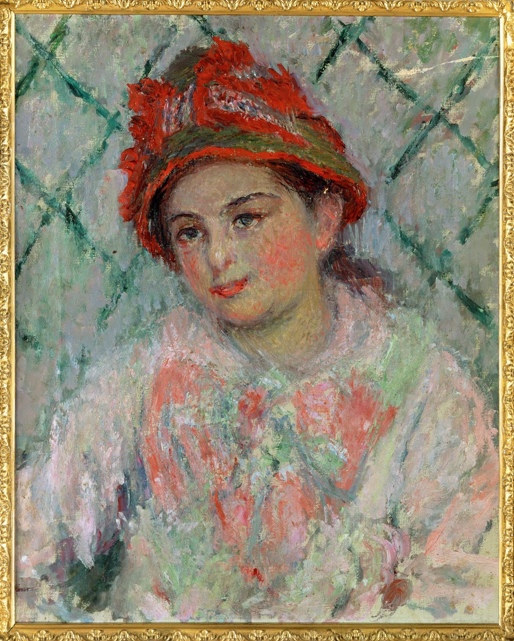 Blanche Hoschede, fille cadette de ... (huile sur toile) - Claude Monet