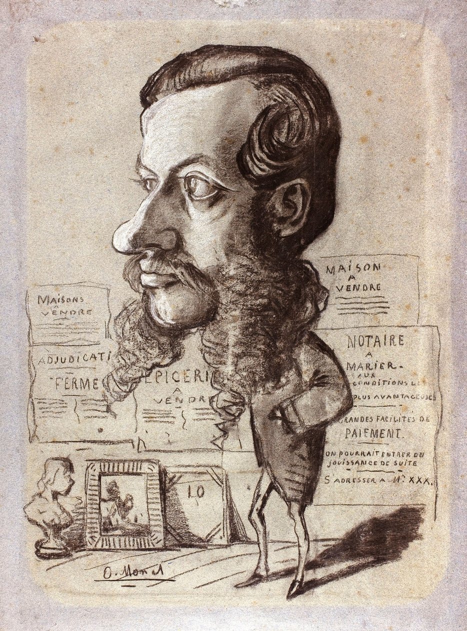 Caricature de Léon Manchon - Claude Monet
