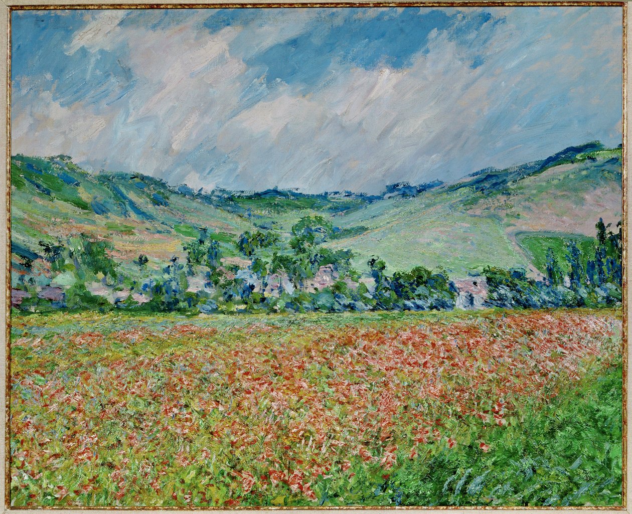 Champ de coquelicots (oil on canvas) - Claude Monet