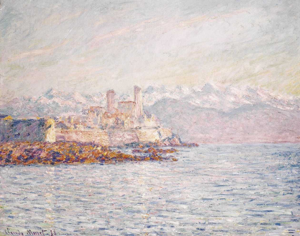 Français :  Antibes
Allemand : Antibes - Claude Monet