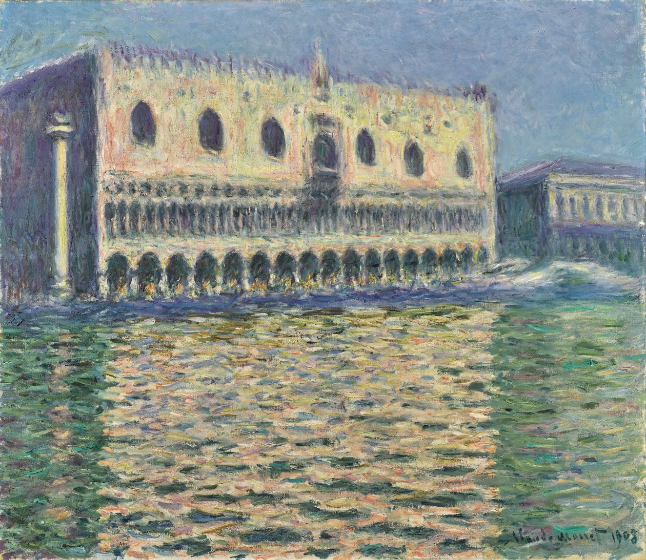 French : Le Palais des Doges à Venise - Claude Monet