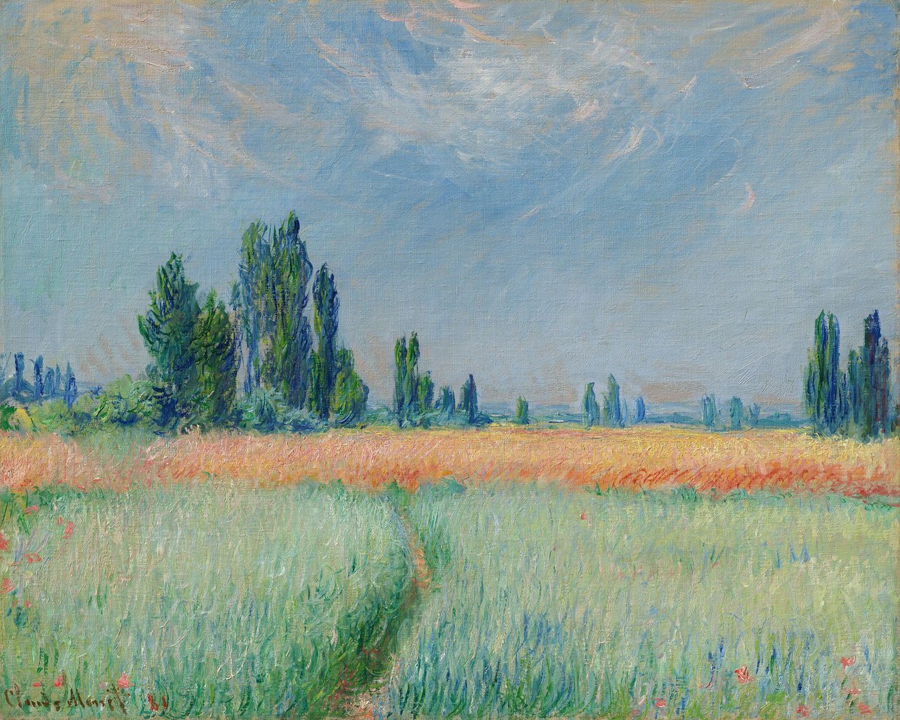 Allemand : Weizenfeld Wheatfield - Claude Monet