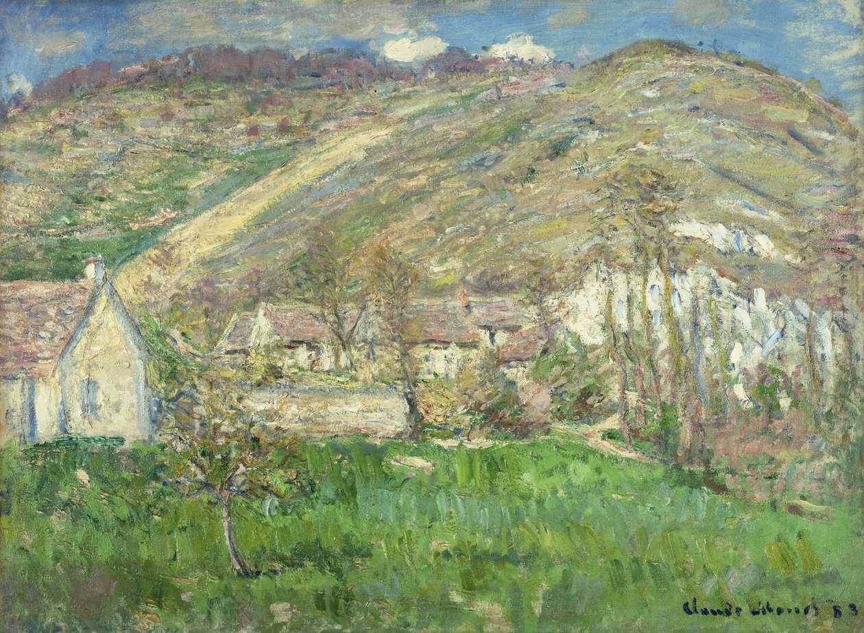 Hameau dans les falaises près de Giverny, 1885 - Claude Monet