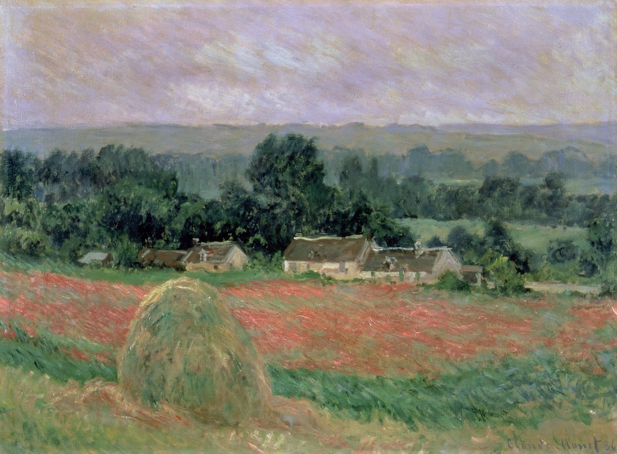Meule de foin à Giverny, 1886 - Claude Monet