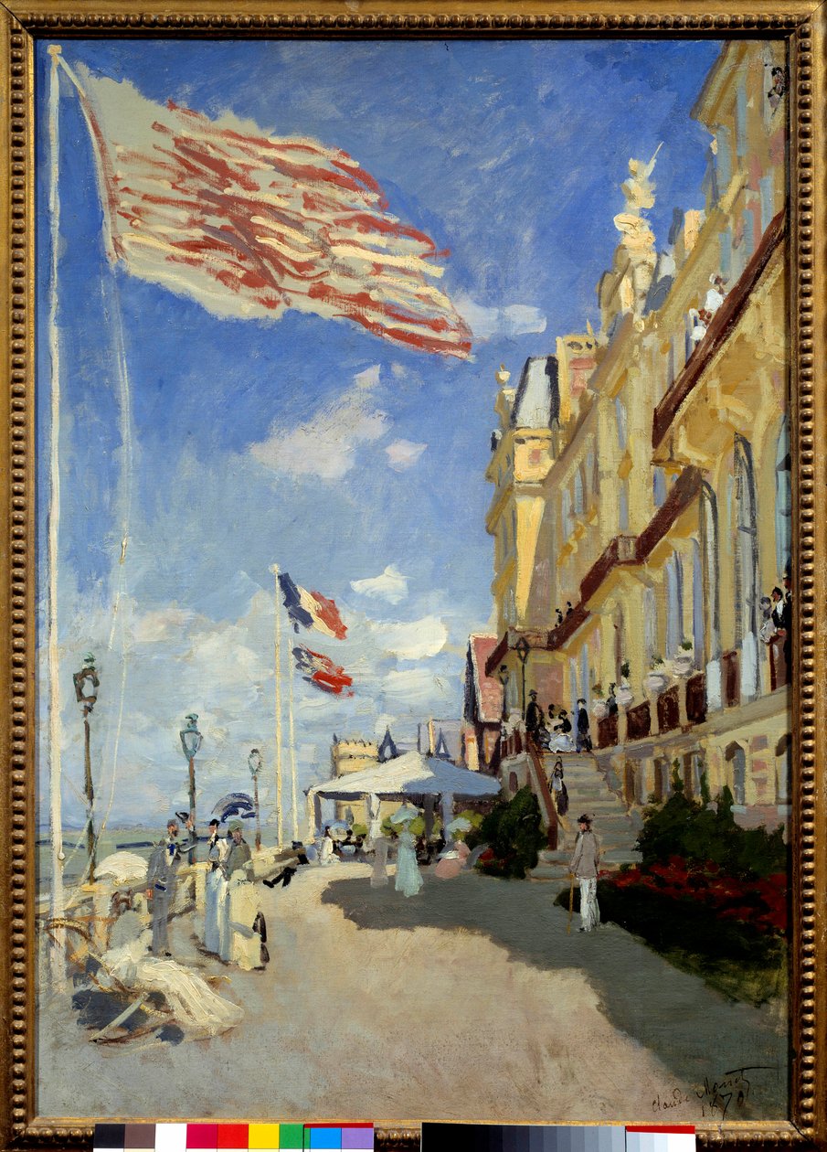 Hôtel des Roches Noires à Trouville. Peinture de Claude Monet (1840-1926) - Claude Monet