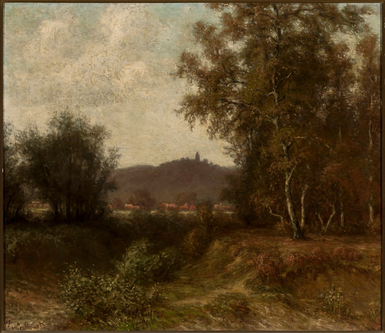 Paysage rural avec des arbres - Claude Monet