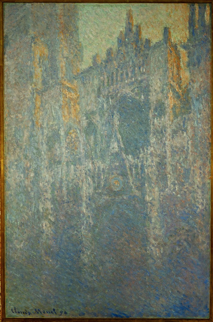 La Cathedrale de Rouen, brouillard (oil on canvas) - Claude Monet