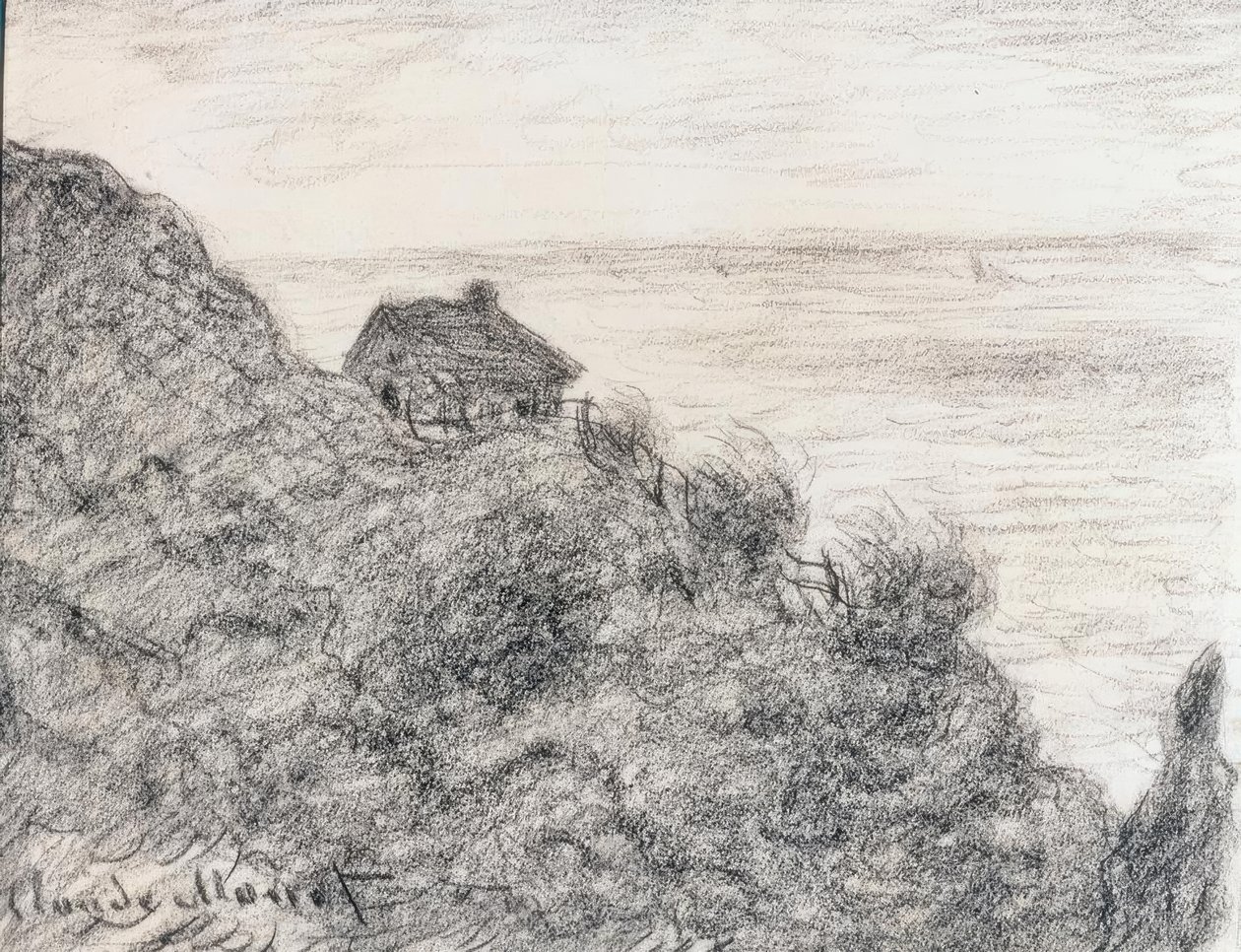 La cabane des douaniers près de Pourville - Claude Monet