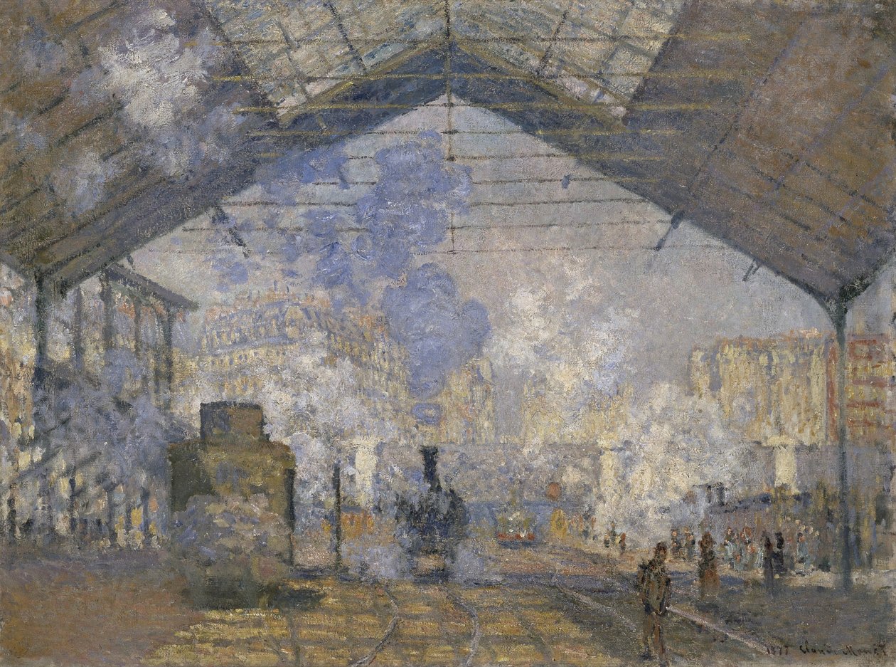 La gare Saint-Lazare - Claude Monet