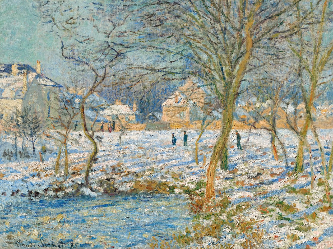 La mare, effet de neige | Claude Monet | Estampe d'art