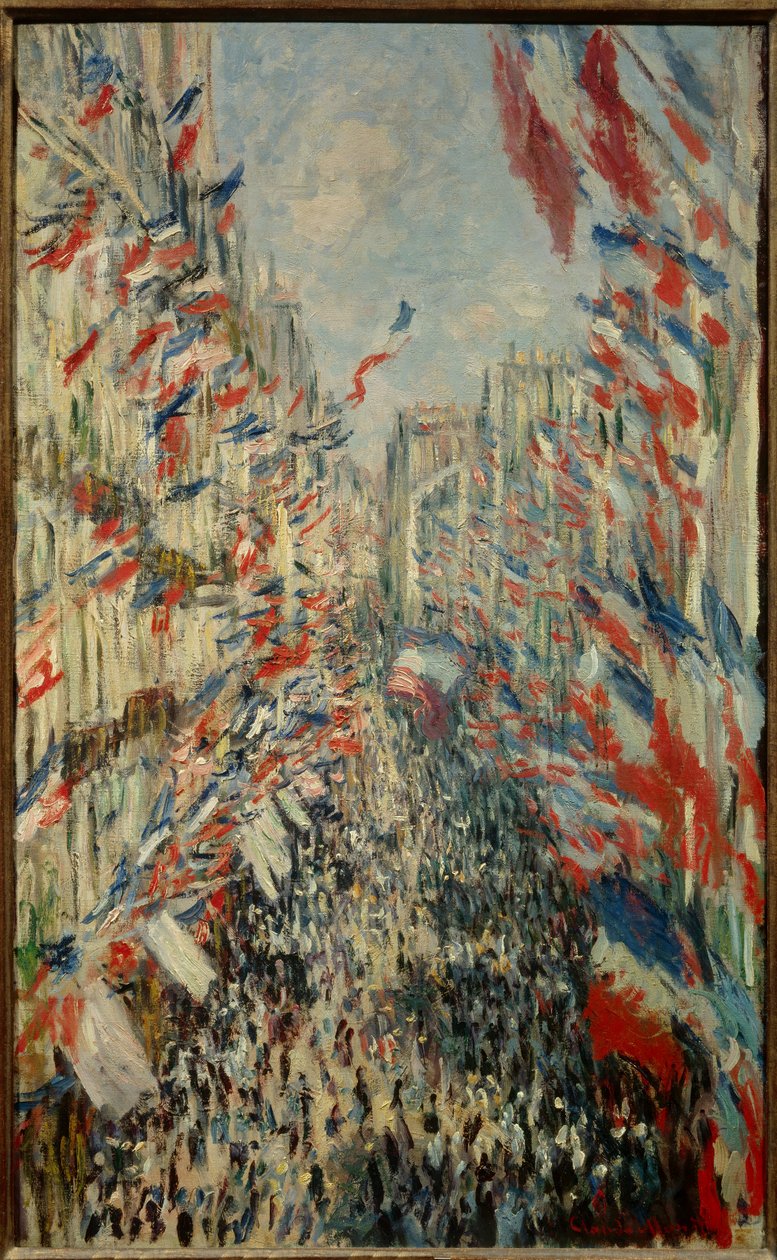 La rue Montorgueil à Paris, fête du 30 juin 1878 - Claude Monet