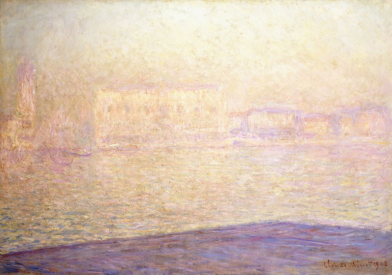 Le Palais Ducal vu de Saint-Georges Majeur - Claude Monet