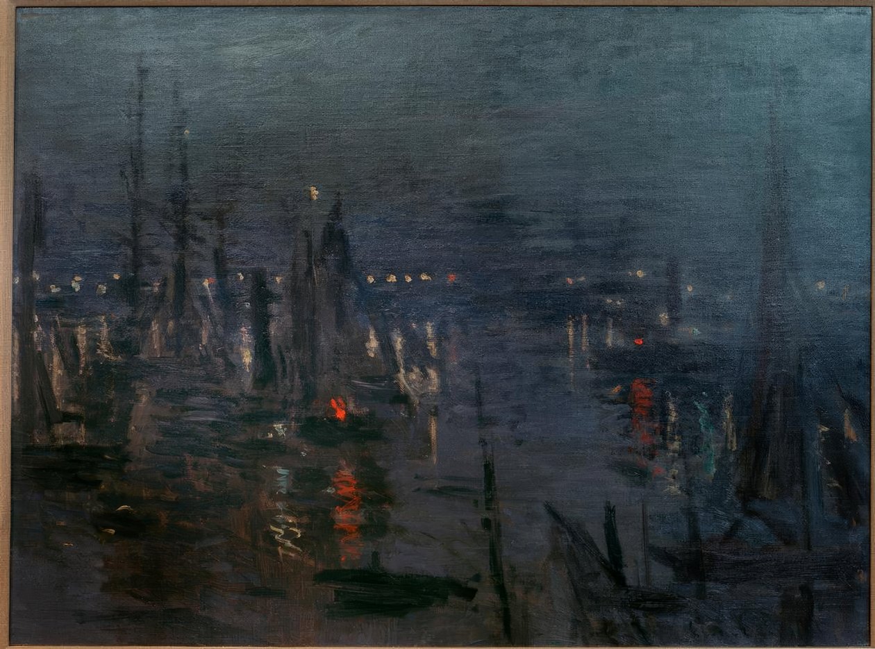 Le Port du Havre, Effet de Nuit - Claude Monet