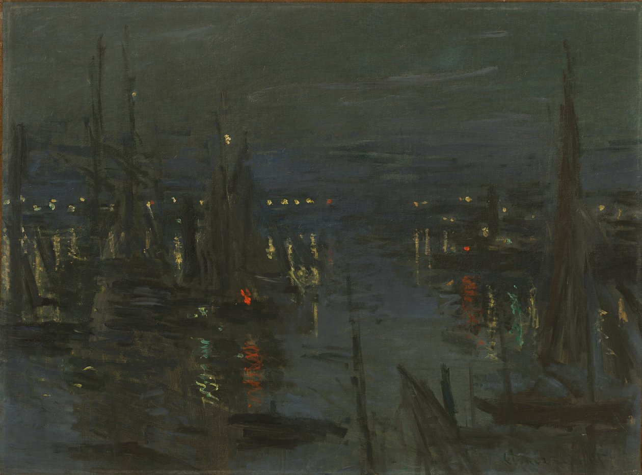 Le Port du Havre, Effet de Nuit, 1873 - Claude Monet