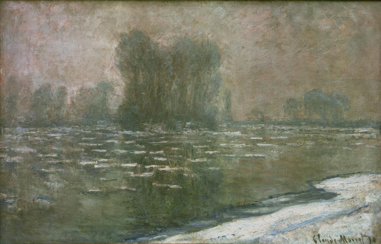 Matin brumeux, débâcle - Claude Monet