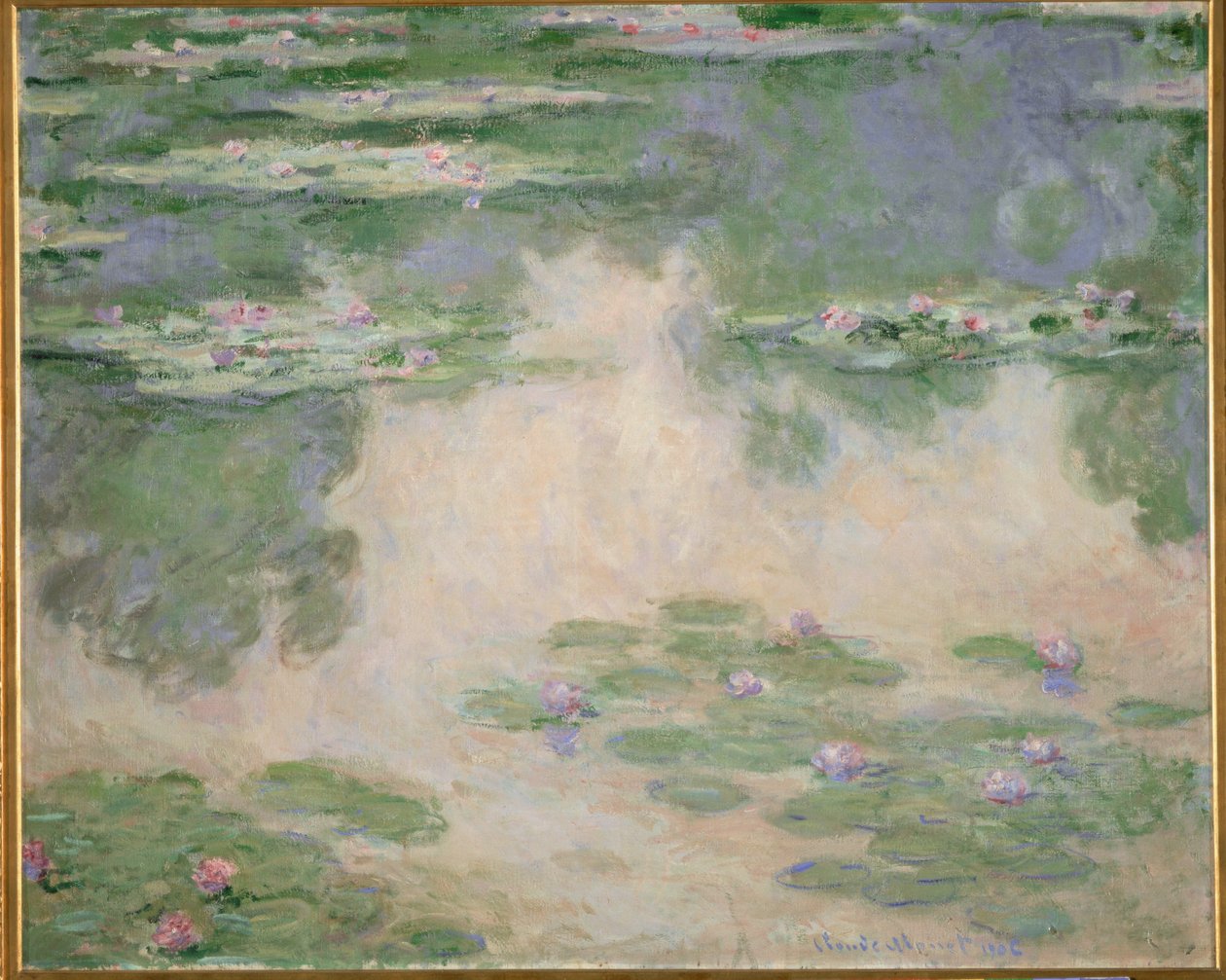 Nymphéas (huile sur toile) - Claude Monet