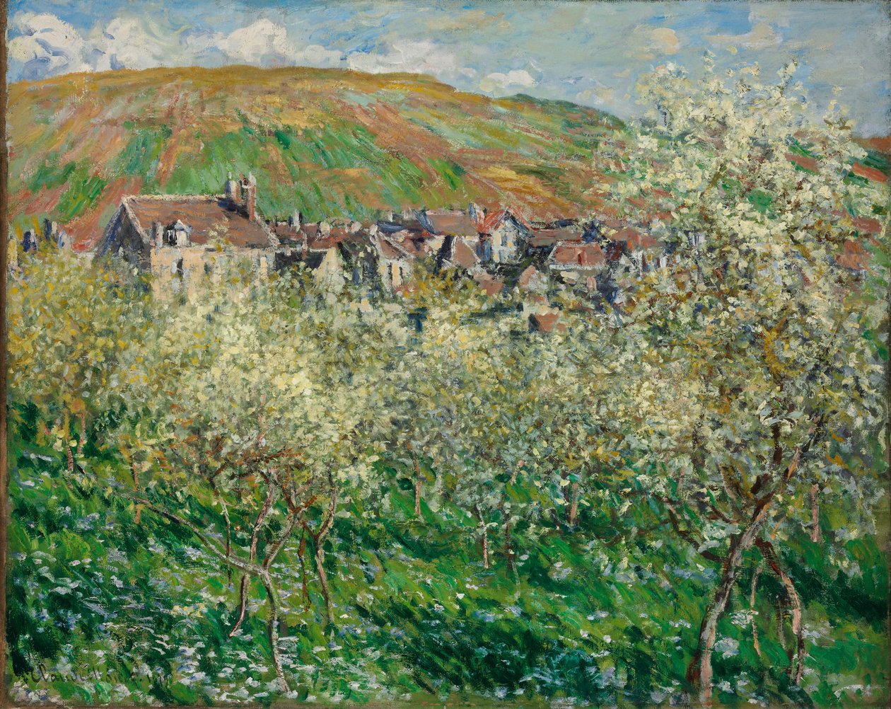 Pruniers en fleurs - Claude Monet
