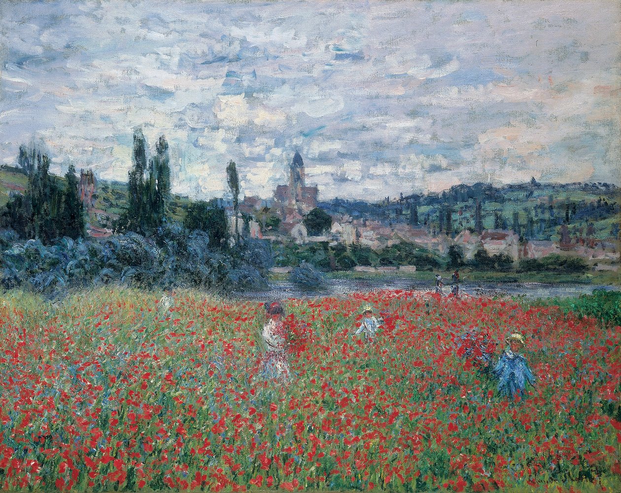 Champs de coquelicots près de Vétheuil, vers 1879 (huile sur toile) - Claude Monet
