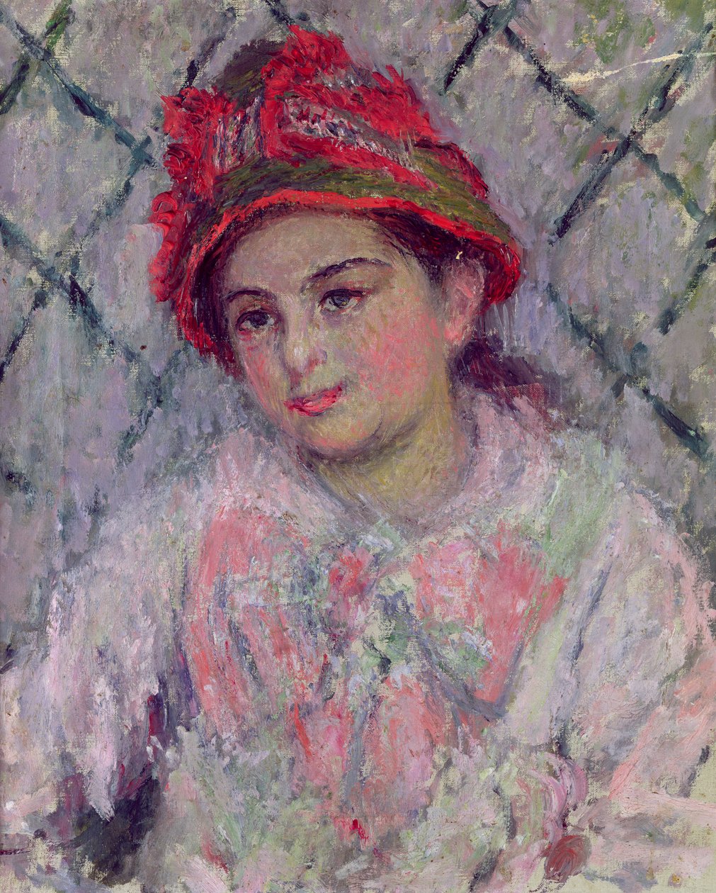 Portrait de Blanche Hoschedé (1864-1947) en jeune fille, vers 1880 - Claude Monet