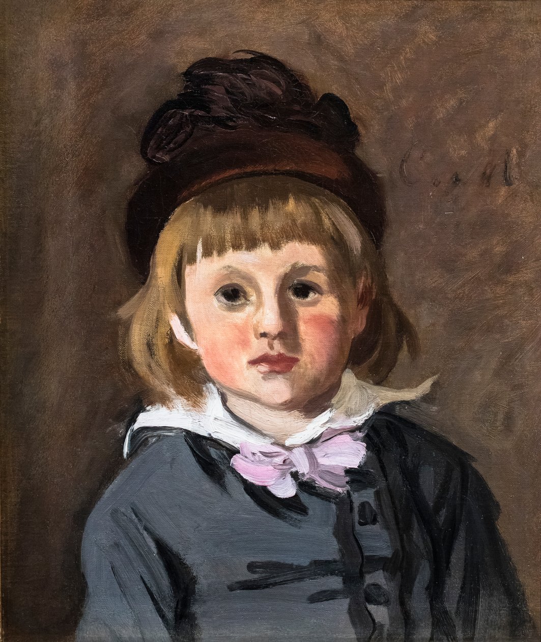 Portrait de Jean Monet avec un chapeau à pompon - Claude Monet