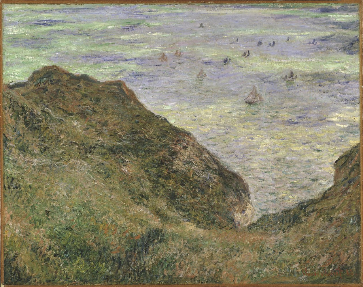 Sur la falaise à Pourville - Claude Monet