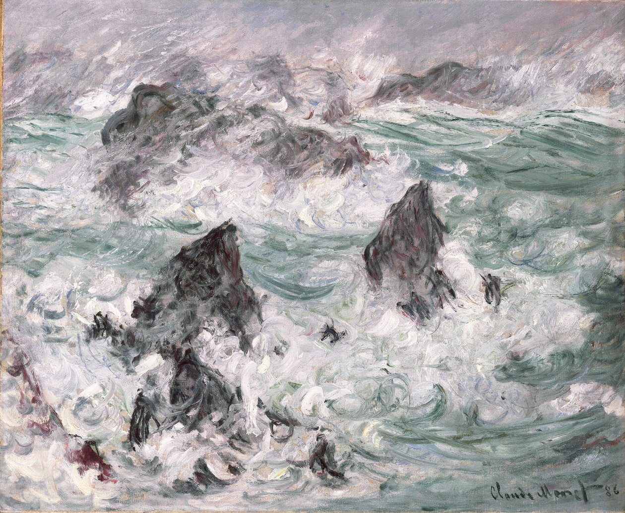 Tempête à Belle-Ile - Claude Monet