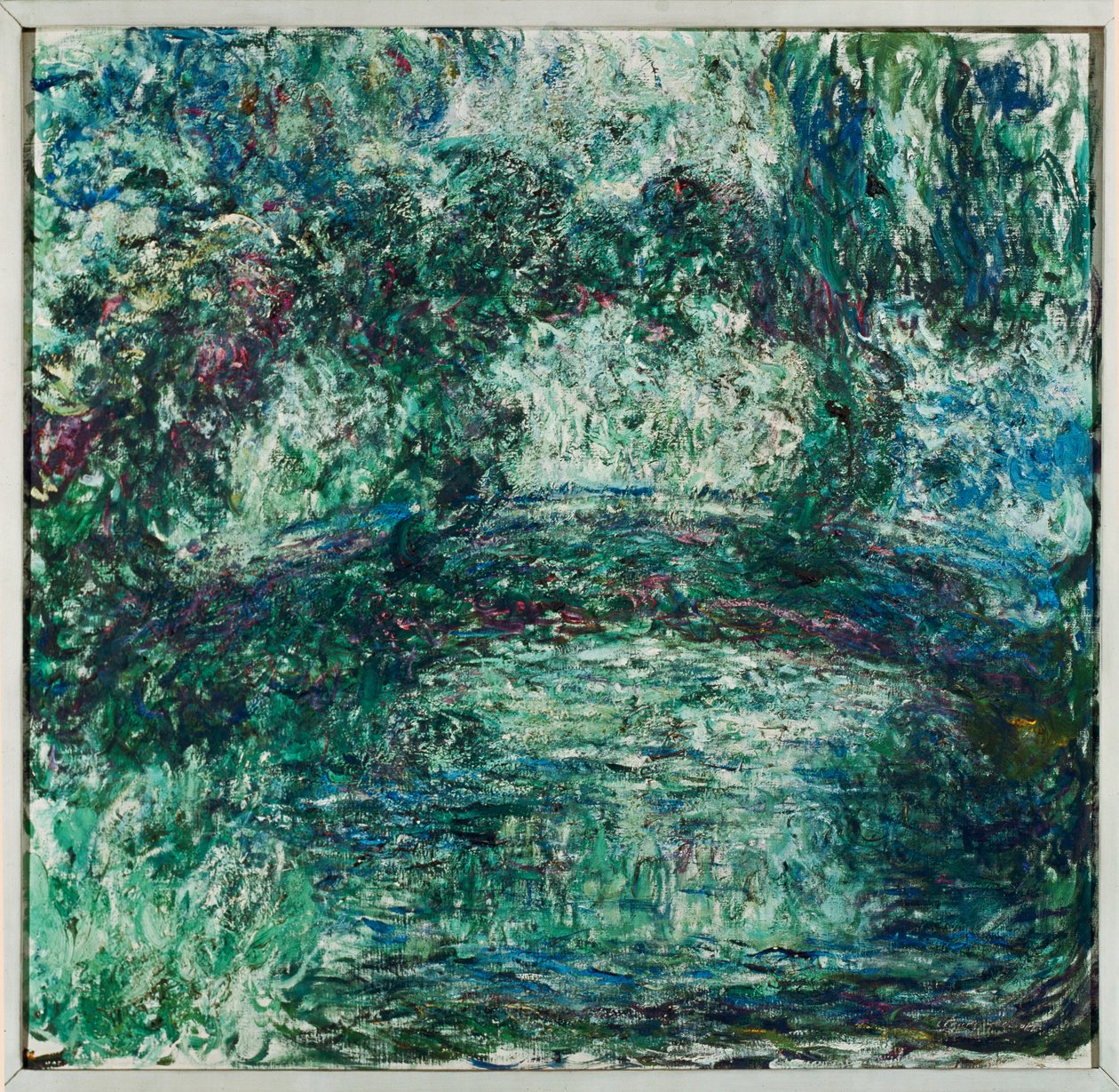 Le pont japonais à Giverny (huile sur toile) - Claude Monet