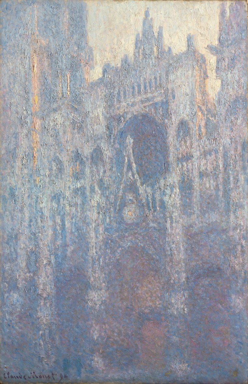 Le portail de la cathédrale de Rouen dans la lumière du matin - Claude Monet