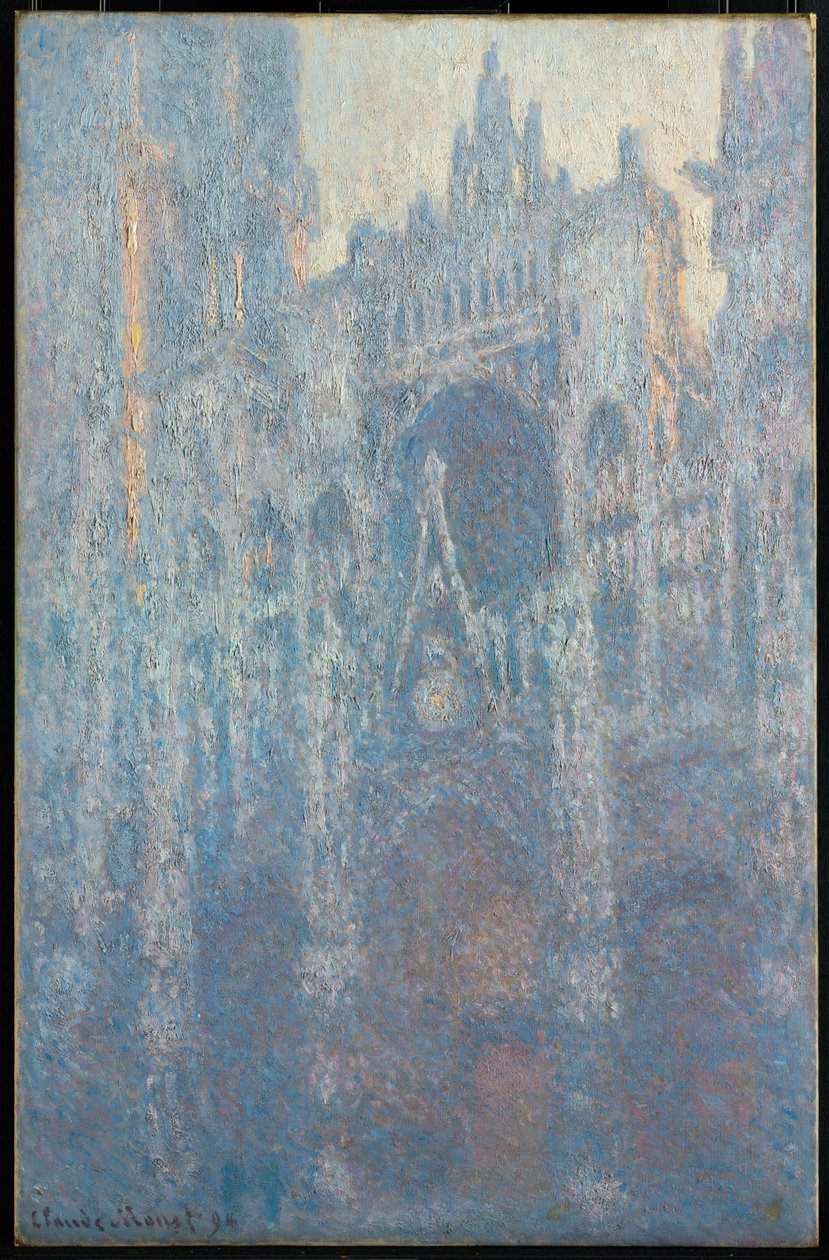 Le portail de la cathédrale de Rouen au lever du soleil - Claude Monet