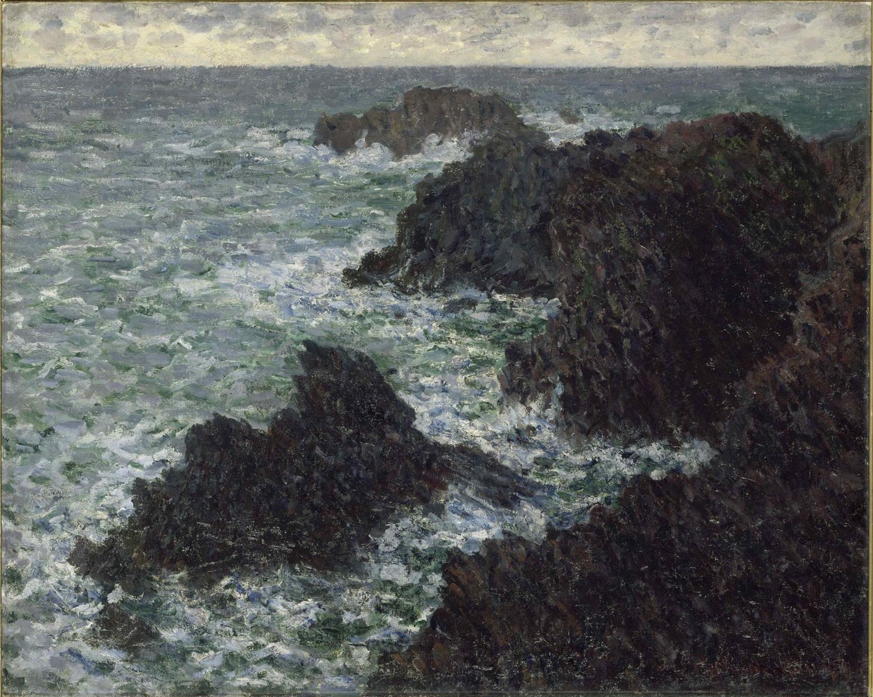 Les rochers à Belle-Ile, La Côte Sauvage, 1886 - Claude Monet